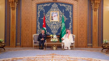 The Crown Prince meets with Jordan’s King Abdullah II in Jeddah. (SPA)