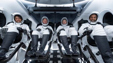 Rayyanah Barnawi and Ali al-Qarni blasted off from a SpaceX Falcon 9 rocket aboard a SpaceX Dragon spacecraft to the ISS from Launch Complex 39A at NASA’s Kennedy Space Center in Florida. (Supplied)