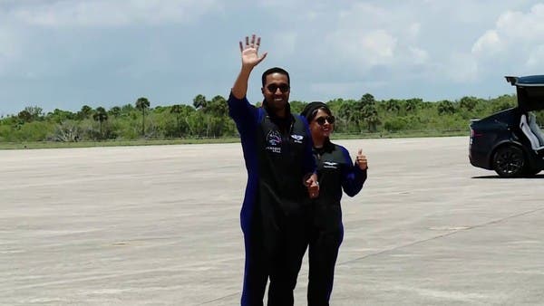 The two Saudis, Rayana Bernawi and Ali Al-Qarni, are preparing to launch into space