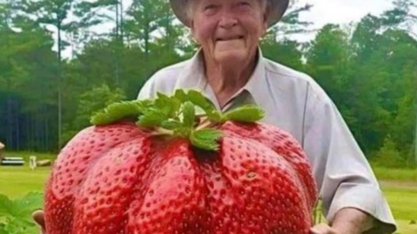شاهد واحكم بأم عينك.. هل هذه أكبر ثمرة فراولة بالعالم؟