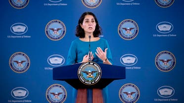 Deputy Under Secretary of Defense for Policy Mara Karlin speaks during a briefing at the Pentagon, March 14, 2023. (AP)