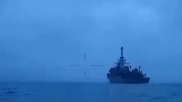 سفينة الاستطلاع الروسية إيفان خورس في البحر الأسود(الصورة من فيديو نشرته وزارة الدفاع الأوكرانية)