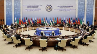 Participants of the Shanghai Cooperation Organization summit attend an extended-format meeting of heads of SCO member states in Samarkand, Uzbekistan September 16, 2022. (Reuters)