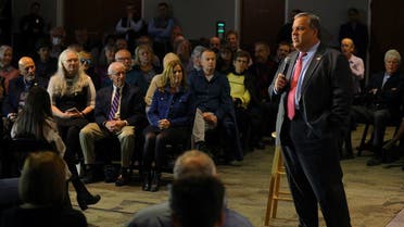Former New Jersey Governor Chris Christie speaks at the Institute of Politics at St. Anselm College in Manchester, New Hampshire, US, on March 27, 2023. (Reuters)