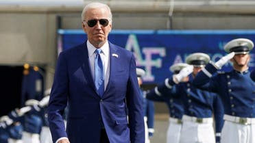 US President Joe Biden attends the graduation ceremony at the Air Force Academy in Colorado Springs, Colorado, June 1, 2023. (Reuters)