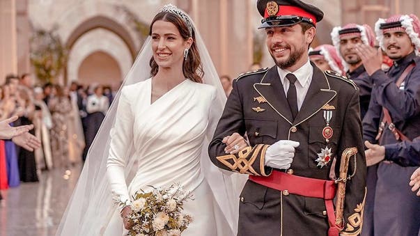 اردن کے ولی عہد اور شہزادی رجوہ کی شاہی شادی تصاویر کے آئینے میں