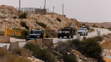 Vehicles approach the gate near the site of a reported security incident near Israel's southern border with Egypt, Israel June 3, 2023. REUTERS/Amir Cohen