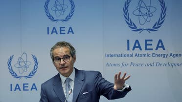 International Atomic Energy Agency (IAEA) Director General Rafael Grossi attends a news conference during an IAEA board of governors meeting in Vienna, Austria, June 5, 2023. (Reuters)