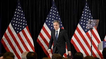 US Secretary of State Antony Blinken gives a speech at the Helsinki City Hall, in Helsinki, Finland June 2, 2023. (Reuters)
