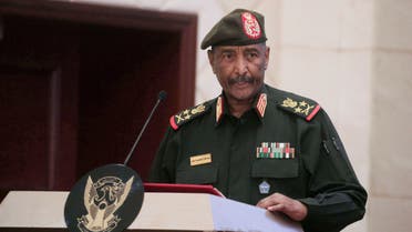 FILE - Sudan's Army chief Gen. Abdel-Fattah Burhan speaks following the signature of an initial deal aimed at ending a deep crisis caused by last year's military coup, in Khartoum, Sudan, Dec. 5, 2022. Four years ago, a popular uprising in Sudan helped depose long-time autocrat Omar al-Bashir. But in 2021, Gen. Abdel Fattah Burhan, who leads the Sudanese armed forces, and Gen. Mohammed Hamdan Dagalo, the head of a paramilitary group known as the Rapid Support Forces, jointly orchestrated a coup that derailed efforts to develop a civilian government. (AP Photo/Marwan Ali, File)