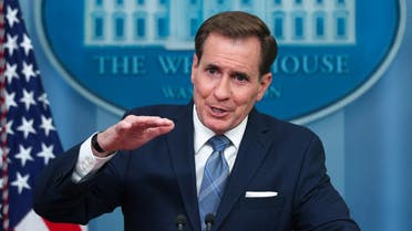NSC Coordinator for Strategic Communications John Kirby answers questions during the daily press briefing at the White House, June 5, 2023. (Reuters)