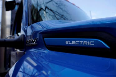 An International Electric MV Series truck is on display in Austin, Texas, Feb. 22, 2023. A report released Wednesday, June 7, 2023, by the International Energy Agency says that demand for energy is growing, yet emissions are not growing as fast. (File photo: AP)