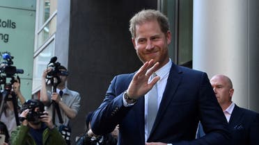 Britain's Prince Harry, Duke of Sussex, waves as he departs the Rolls Building of the High Court in London, Britain June 7, 2023. REUTERS/Toby Melville