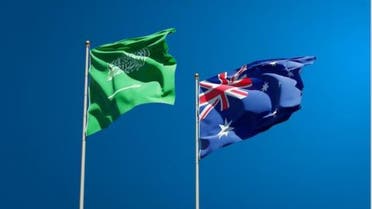 australia and saudi arabia flags