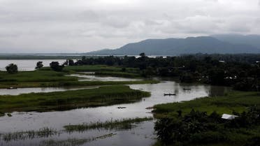 Boats are seen in the Brahmaputra river in Jogighopa, in the northeastern state of Assam, India. (Reuters)