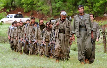 عناصر من حزب العمال الكردستاني (أ ب)