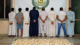 Eight arrested in Saudi Arabia’s Jeddah for smuggling thousands of amphetamine pills