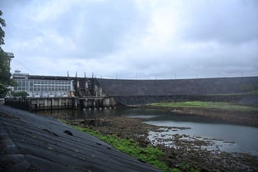 The Thac Ba hydropower dam in Yen Bai province. Vietnam, which relies on hydropower for almost half its energy needs, has struggled with a series of heatwaves since early May, June 14, 2023. (AFP)