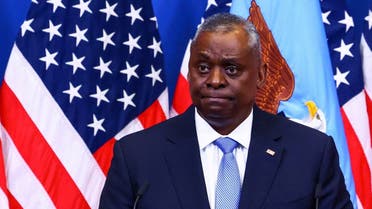 Secretary of Defense Lloyd Austin holds a news conference on the day of a NATO Defense Ministers' meeting in Brussels, June 15, 2023. (Reuters)
