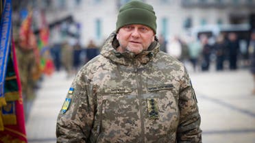 Commander-in-Chief of Ukraine's Armed Forces Valeriy Zaluzhny attends a commemorative event on the occasion of the Russia Ukraine war one year anniversary, in Kyiv, Ukraine, Friday, Feb. 24, 2023. (AP)