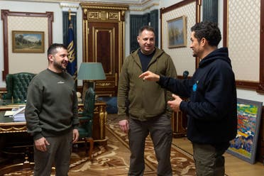 أندريه يرماك برفقة زيلينسكي (أ ب)