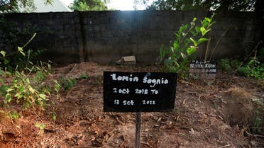 FILE PHOTO: The grave of 3-year-old Lamin Sagnia, who died of Acute Kidney Injury in September 2022, is pictured in Old Yundum, Gambia, November 1, 2022. (Reuters)