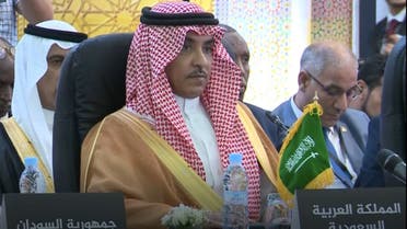 وزير الإعلام السعودي خلال المؤتمر