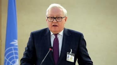 Russian Deputy Foreign Minister Sergei Ryabkov attends the Human Rights Council at the United Nations in Geneva, Switzerland, on March 2, 2023. (Reuters)