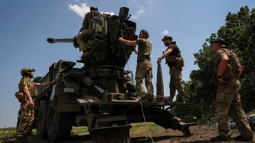 Ukrainian servicemen of the 57th Kost Hordiienko Separate Motorised Infantry Brigade prepare to fire a 2S22 Bohdana self-propelled howitzer towards Russian troops, amid Russia's attack on Ukraine, at a position near the city of Bakhmut in Donetsk region, Ukraine July 5, 2023. REUTERS/Sofiia Gatilova