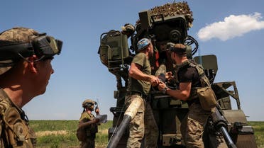 Ukrainian servicemen of the 57th Kost Hordiienko Separate Motorised Infantry Brigade prepare to fire a 2S22 Bohdana self-propelled howitzer towards Russian troops, amid Russia's attack on Ukraine, at a position near the city of Bakhmut in Donetsk region, Ukraine July 5, 2023. REUTERS/Sofiia Gatilova