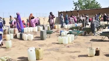 مخيم أبوشوك بمدينة الفاشر شمال دارفور يعاني نقصا حادا في مياه الشرب