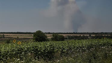 دخان متصاعد في منطقة زابوريجيا بأوكرانيا (أرشيفية من رويترز)