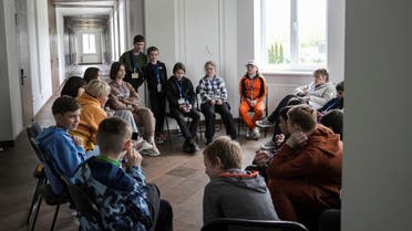 Children attend a group therapy class at the recovery camp for children and their mothers affected by the war near Lviv, Ukraine, Wednsday, May 3, 2023. (File photo: AP)