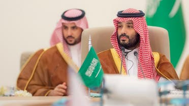 Saudi Arabia Crown Prince Mohammed bin Salman during the summit of the Gulf Cooperation Council (GCC) and five Central Asian countries in Jeddah, Saudi Arabia, on July 19, 2023. (Twitter/@ Bandaralgaloud)