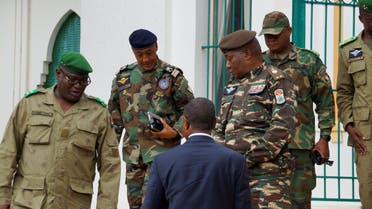 General Abdourahmane Tiani, who was declared as the new head of state of Niger by leaders of a coup, arrives to meet with ministers in Niamey, Niger July 28, 2023. REUTERS/Balima Boureima NO RESALES. NO ARCHIVES