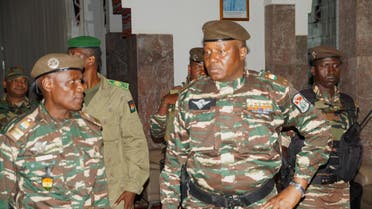 General Abdourahmane Tiani, who was declared as the new head of state of Niger by leaders of a coup, arrives to meet with ministers in Niamey, Niger July 28, 2023. REUTERS/Balima Boureima NO RESALES. NO ARCHIVES. BEST QUALITY AVAILABLE