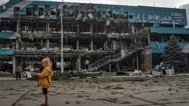 A view shows marine station building destroyed during a Russian drone strike, amid Russia's attack on Ukraine, in Izmail, Odesa region, Ukraine August 2, 2023.  (Reuters)