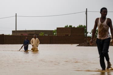 الفيضانات بسبب الأمطار في السودان