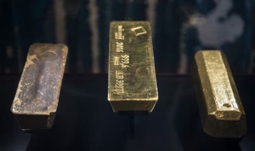 Gold bars from the gold and foreign currency reserves are pictured at the Riksbank, Sweden's Central Bank, on September 22, 2018 (File photo: AFP)