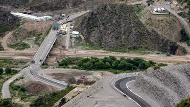 A view shows an Azerbaijani checkpoint at the entry of the Lachin corridor, the Armenian-populated breakaway Nagorno-Karabakh region's only land link with Armenia, on July 30, 2023. (File photo: AFP)