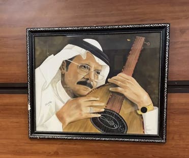 رسمة للفنان الراحل طلال مداح