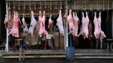 محل لبيع اللحوم في مصر (AP) تضخم مناسبة 