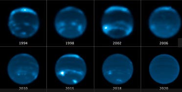 صور التقطها تلسكوب هابل الفضائي تؤرخ اختفاء غيوم كوكب نبتون (ناسا)
