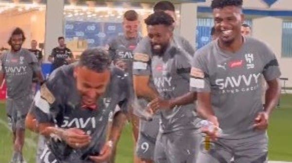 Al Hilal Saudi Club Players Welcome Neymar Jr. in Riotous Manner