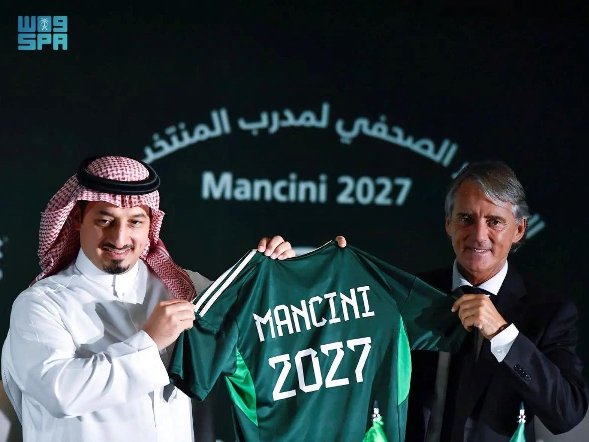 Saudi Arabia appoint Roberto Mancini as new national team head coach