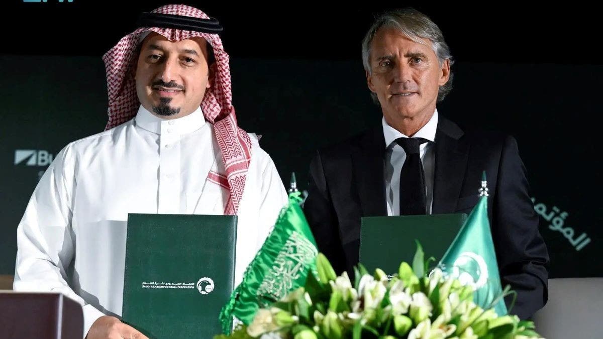 Saudi Arabian national football team appoints Roberto Mancini as head coach