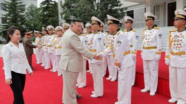 North Korean leader Kim Jong Un visits the Naval Command of the Korean People's Army (KPA) on the occasion of the Navy Day, in North Korea, in this picture released by North Korea's Korean Central News Agency (KCNA) and obtained by Reuters on August 29, 2023. (Reuters)