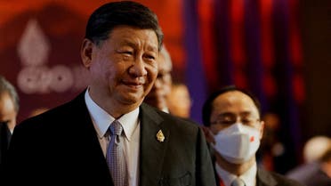 China’s President Xi Jinping looks on as he attends a session during the G20 Leaders’ Sum-mit, in Nusa Dua, Bali, Indonesia, on November 16, 2022. (Reuters)