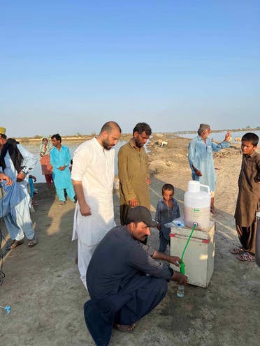 EveryWater filter distribution drive in Pakistan by Hashoo Foundation. (Supplied)