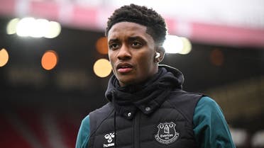 Demarai Gray arrives for the English Premier League football match between Nottingham Forest and Everton at The City Ground in Nottingham, central England, on March 5, 2023. (AFP)